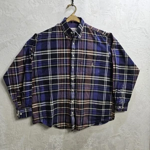 Camisa mediana Cinch de franela a cuadros manga larga con botones 100 % para hombre Algodón 8014 - Imagen 1 de 11