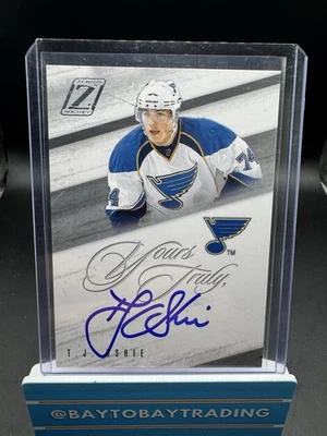 2011 Zenith Hockey TJ Oshie St. Louis Blues Autograph Auto Yours Truly - Image 1 of 2