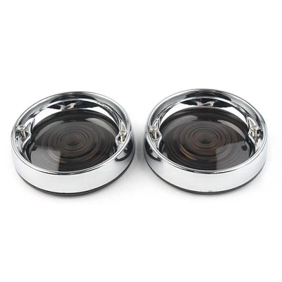 Biseles de señal de giro cubierta de lente roja y anillos de ajuste aptos para Harley Touring Road King EE. UU. Foto 1 de 4