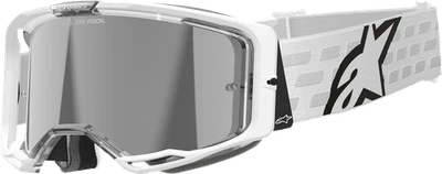 GAFAS ALPINESTARS Vision 8 Gafas - Corp - Blanco - Lente Espejo Plateada Foto 1 de 4