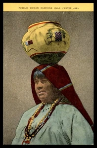 AK Pueblo Frau trägt Olla, NM - Bild 1 von 2