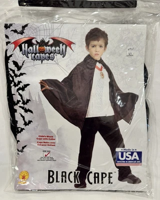 Rubies Black Cape Halloween Costume Child Size OSFM - Image 1 of 2