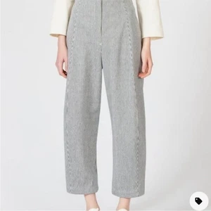 Creatures of Comfort Crescent Pant in Conductor Railroad Stripe Barrel sz:0 $350 - Picture 1 of 10
