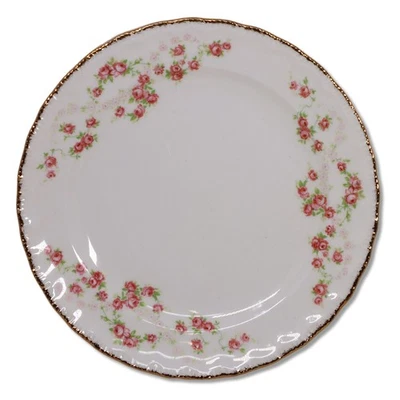 Plato de Pan Pope Gosser Florence 6 1/8" Rosas Oro Festoneado EE. UU. De Colección Años 40 Foto 1 de 3