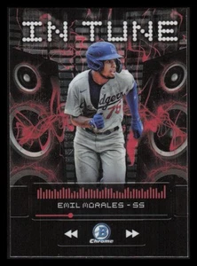 2024 Bowman Chrome Draft In Tune #IT14 Emil Morales - Bild 1 von 2