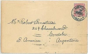 16064 - NEW ZELAND to ARGENTINA: STAMPS ON COVER: 1925 - TRAINS - Picture 1 of 1