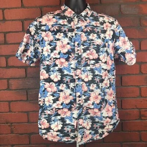 Brooklyn Athletics Tropical Men's Short Sleeve Button Down Large - Picture 1 of 7