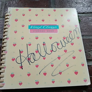 VTG CURRENT WINDOW VINYL CLINGS STORAGE BOOK W/HALLOWEEN WINDOW CLINGS - Picture 1 of 20