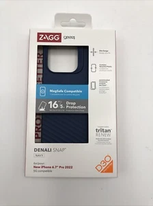 Funda a Presión ZAGG Gear4 Denali con MagSafe para iPhone 14 Pro Max - Azul Marino - Imagen 1 de 7