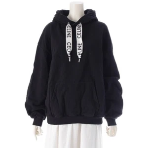 Felpa con cappuccio e logo CELINE Parker 2Y468670Q nera XL - Foto 1 di 14