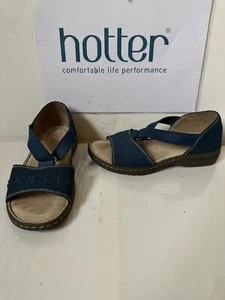 Hotter Dotty Slingback Leder Sandalen Größe UK 4 EU 37 - Bild 1 von 10