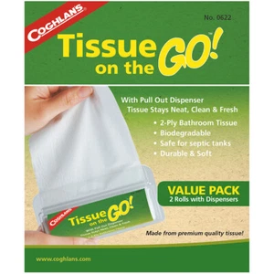 Coghlan's Tissue On The Go! (2 Pack) Pocket Size w/ Dispensers, Camping Survival - Picture 1 of 3