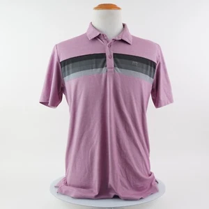 Polo de golf Travis Mathew para hombre manga corta talla grande rendimiento PGA lila - Imagen 1 de 24