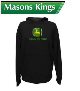 John Deere Hoodie schwarz MC130200BK Erwachsene Größen XS-3XL - Bild 1 von 1
