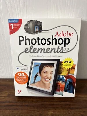 Adobe Photoshop Elements 3.0 Mac Works With iPhoto - Image 1 of 3