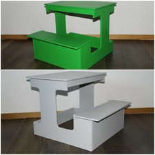 Banco Studio/ Learning Table in Legno Silver/ Verde