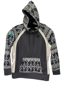 Burton Heron Pullover Fleece Womens Sz Medium Hoodie Aztec Print (P24) NW/OTs - Picture 1 of 6