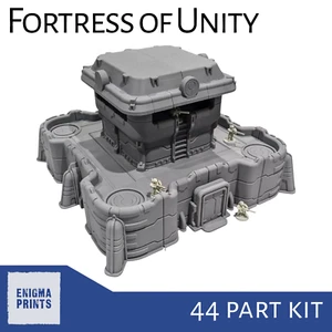 Fortezza dell'Unità - Terreno Tau 28 mm stampato in 3D per Wargaming da tavolo - Foto 1 di 9