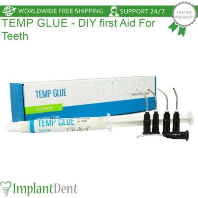 Temp Glue Dental Home Use Temporary Crowns Bridges Cement Emergency First Aid - Image 1 of 4