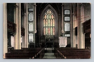 Postcard Mitchem Parish Church interior. imperial buildings surrey - Picture 1 of 2