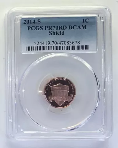 2014 "S" PCGS 70 RD DCAM Proof Lincoln Cent Cover