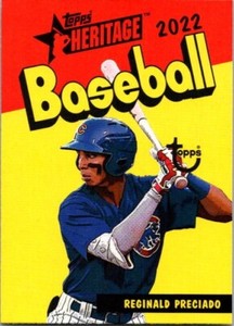 2022 Topps Heritage Minor League Reginald Preciado 1973 Topps Pack Cover CUBS