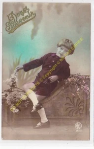 CPA Old Tarjeta Postal - Niño - Child - Kinder Tinted 1924 Edit Ek 802 - Bild 1 von 2