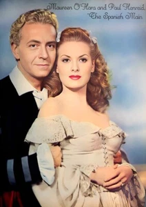 Paul Henreid, Maureen O'Hara - The Spanish Main (1945)- 8 1/2 X 11 - Picture 1 of 1