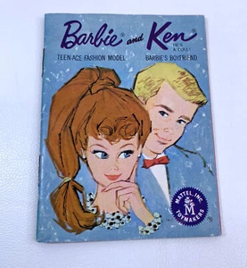 Folleto modelo de moda vintage de Barbie y Ken estado de ánimo para muñeca de música ropa de moda - Imagen 1 de 14