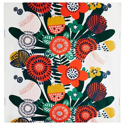 IKEA IRMELIN Bunter Baumwollstoff Blumenmuster Meterware Emma Hagman NEU flower - Bild 1 von 4