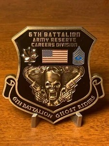 GROSSE 3" 6th Battalion Ghost Riders US Army Detachment Münze - Bild 1 von 2