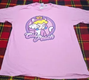 T-shirt gatto gattino rosa pesca con licenza ufficiale 4XL NUOVA - Foto 1 di 5