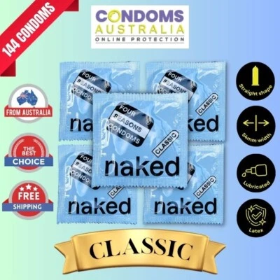 Four Seasons Naked Classic Bulk Condom (144 Condoms) FREE SHIPPING - image 1 of 4