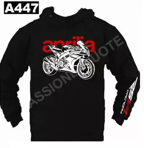 Felpa cappuccio rsv4 nero black hoodie sweatshirt A447 - Imagen 1 de 1