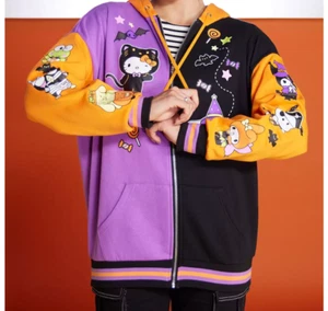 Sanrio Hello Kitty & Friends Halloween Varsity Hoodie Jacket SIZE L XL 2X NEW - Picture 1 of 1