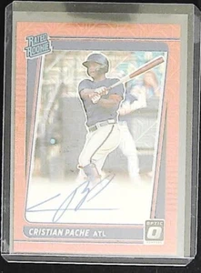 2021 Panini Donruss Optic - Rated Rookie Firme Cristian Pache #RRS-CP... - Foto 1 di 2