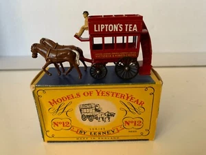Matchbox Lesney Models of Yesteryear MOY Y-12 - Horse Bus - Afbeelding 1 van 8