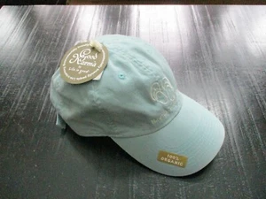 Good Karma Life is Good Women's Blue Hat Organic OS Flip Flops Theme ~ NWT - Picture 1 of 8