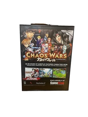 Página de anuncios de videojuegos 2008 ~ Chaos Wars Ps2 GameStop estrategia RPG arte de juego enmarcado Foto 1 de 4