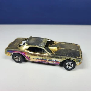 Hot Wheels Hemi Hauler 1969 Hong Kong Blackwalls Gold Chrome Drag Car - Picture 1 of 8
