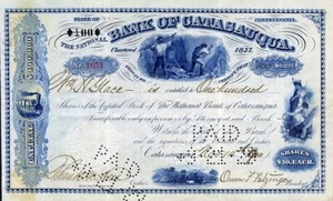 1900 Bank of Catasauqua Stock Certificate - Picture 1 of 1