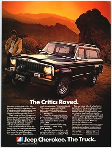 Jeep Cherokee 1980 The Truck 4 ruedas motrices anuncio impreso A2 - Imagen 1 de 1