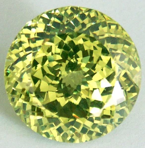 Atemberaubende 10mm 6,9 ct tief Apfelgrün doppelt rund glänzend CZ AAAAA - Bild 1 von 2