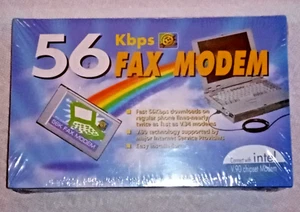 56 Kbps FAX MODEM PC Card V.90 Intel Chipset 1261022-011 Unopened NOS Vintage - Picture 1 of 7
