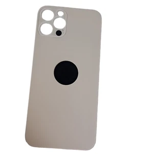 Tapa trasera para Apple iPhone 12 Pro / Tapa de batería / Parte posterior / Dorado / Big Hole / Logo - Imagen 1 de 2