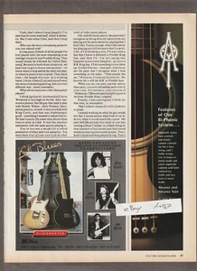 1985 ST. BLUES Magazine AD~Billy SQUIRE/Joe WALSH~Guitar TRADER, Red Bank, NJ. - Picture 1 of 2
