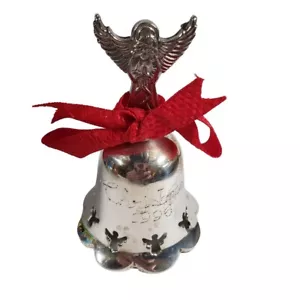 International Silver Co Angel Bell Christmas1996 Silver Plated Hand Made Vintage - Picture 1 of 5