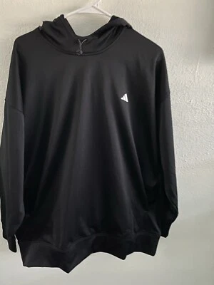 Adidas Women's Aeroready Game and Go Fleece Hoodie Size XL  Black - Image 1 of 4