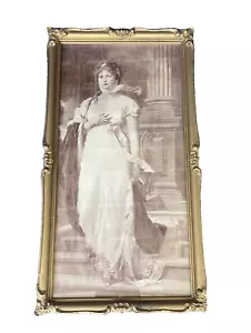 Alfred S Campbell 1896 Königin Luise von Preußen Druck vergoldet Goldrahmen unvollkommen - Bild 1 von 11