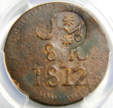 MEXICO War of Independence Insurgent Coinage 8 Reales 1812 PCGS VF-30; C/M Cover